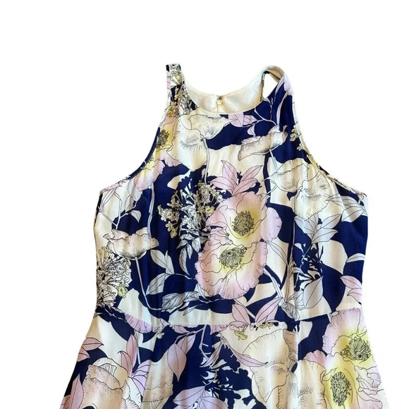 Yumi Kim Bora Bora Navy Dream Maxi Dress Sleeveless Silk Size Medium Women's - Picture 3 of 16